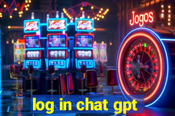 log in chat gpt